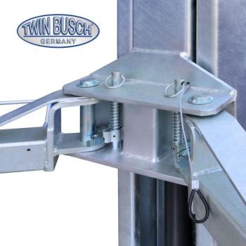 Twin Busch 2 Säulen Hebebühne TW242M 4.2t – BASIC LINE – halbautomatische Entriegelung vollverzinkt